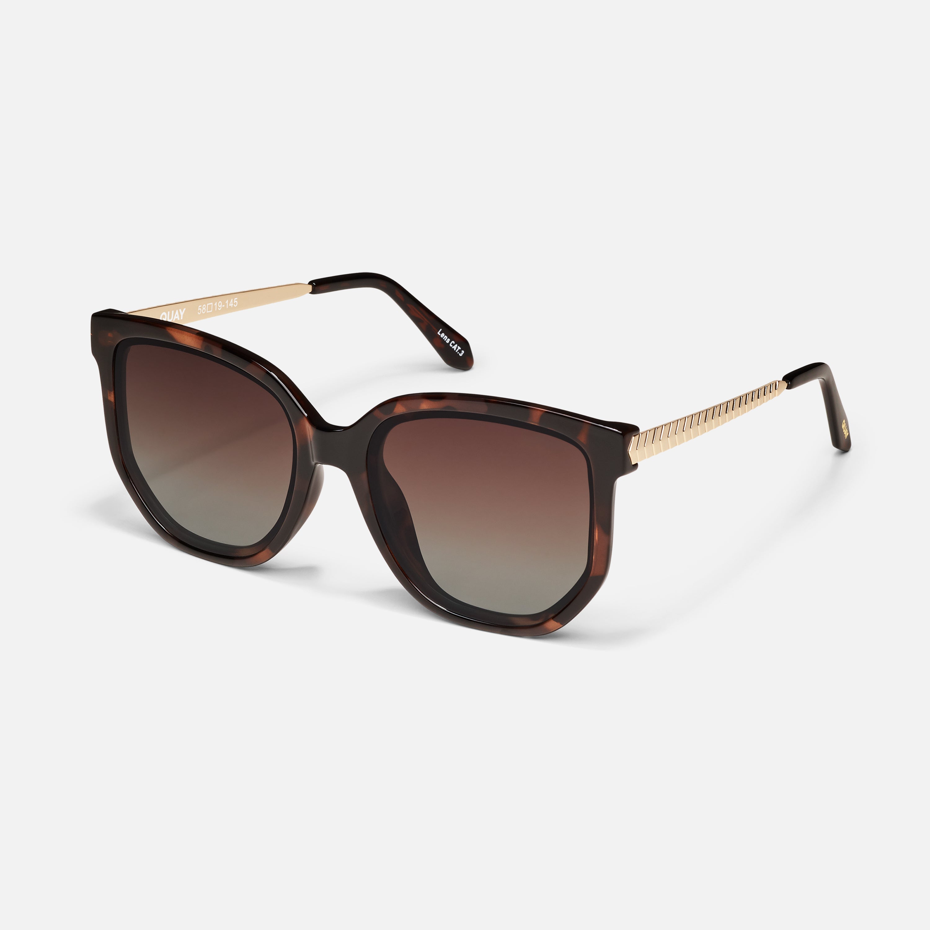 Quay Australia store Ever After Tortoise Square Sunglasses Tort/Brn BNWT MSRP $75-$99