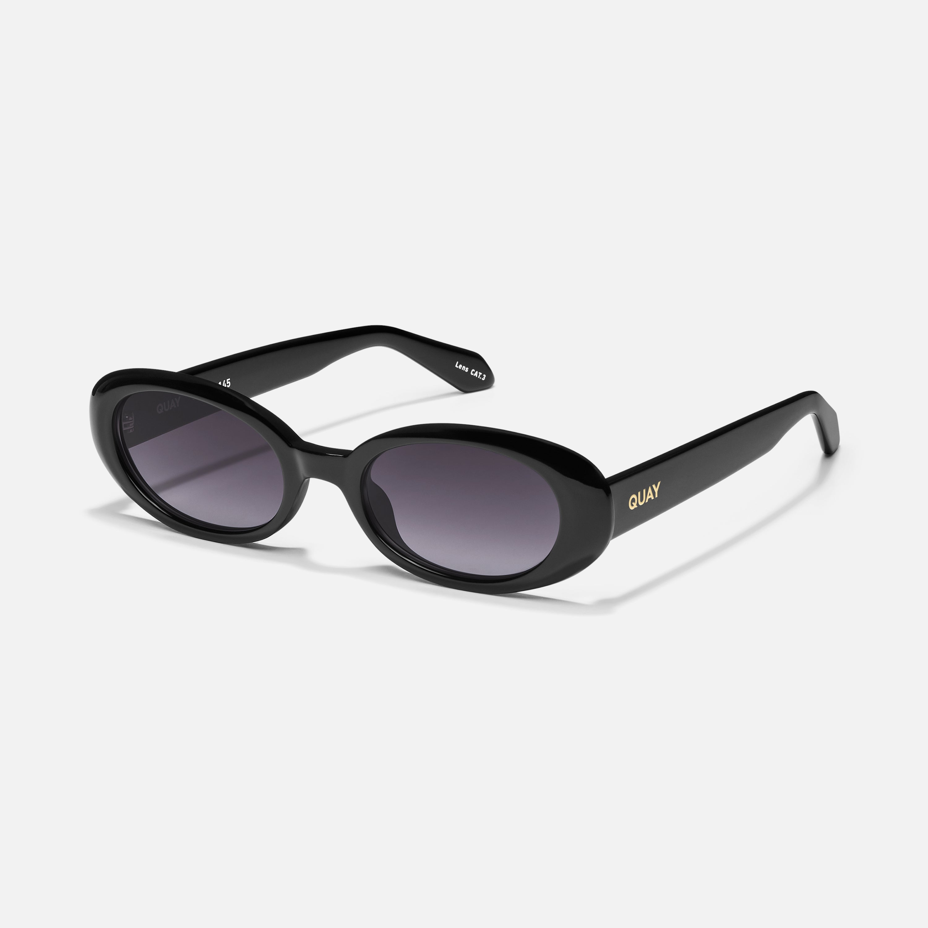 Quay Women s Felt Cute Sunglasses Black Smoke