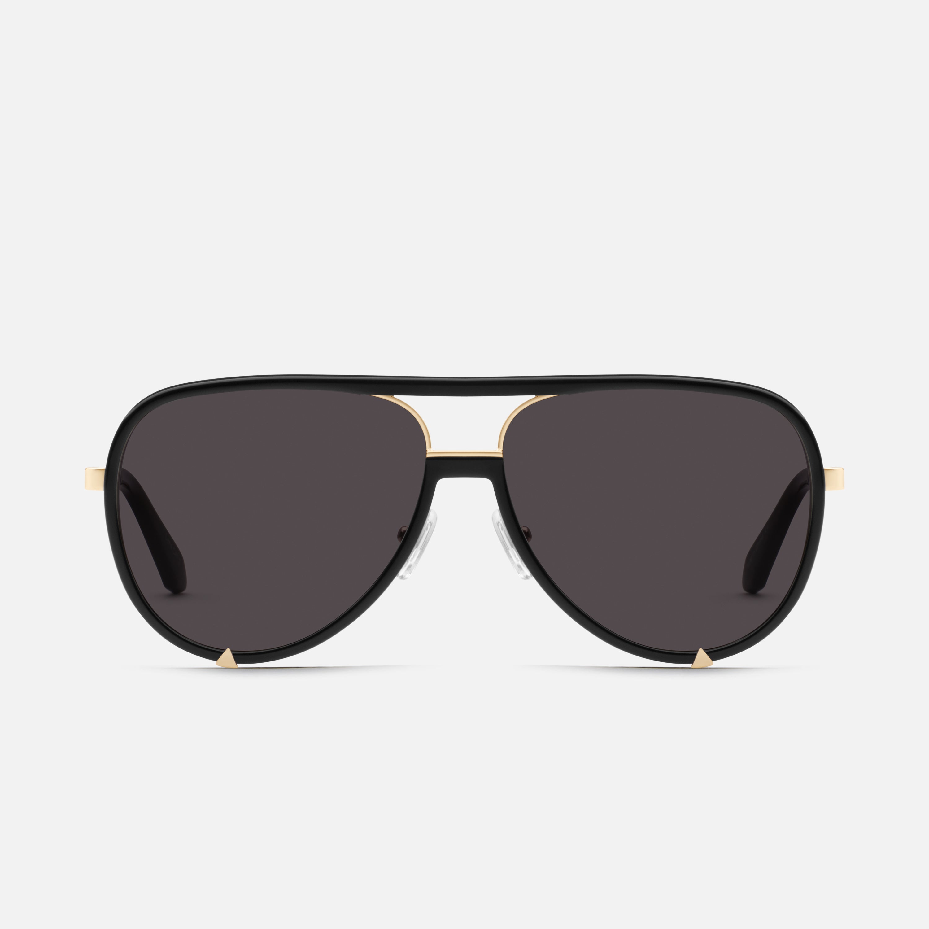 HIGH PROFILE Rx Black Prescription Aviator Sunglasses Quay